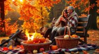 autumn couple cozy dates