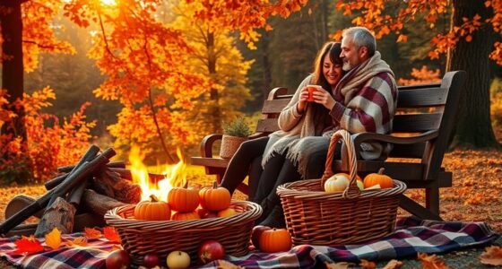 autumn couple cozy dates