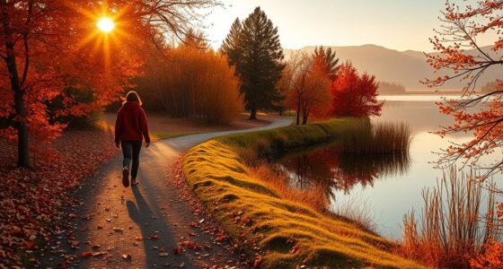 crisp fall evening walks