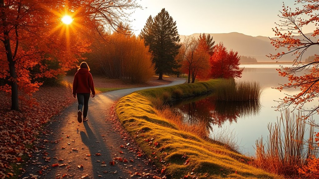 crisp fall evening walks