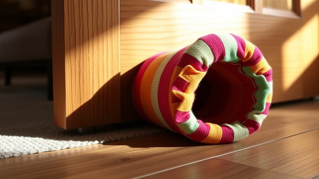 diy draft stopper construction