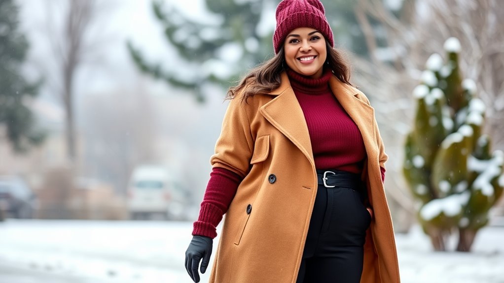 layered stylish confident winter fashion