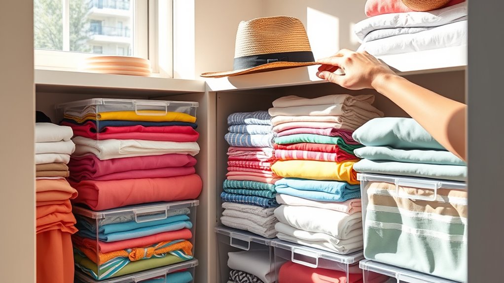 proper summer clothes storage