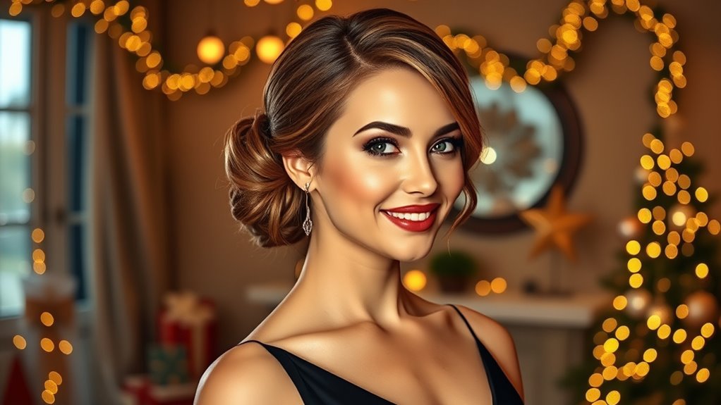 simple festive holiday hairstyles
