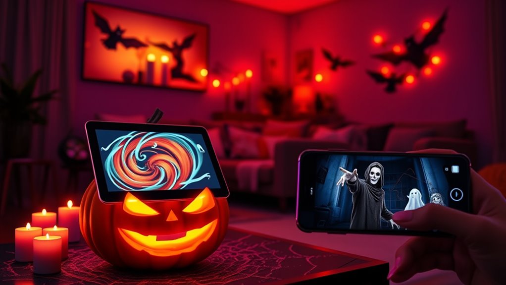 tech enhanced halloween decorations