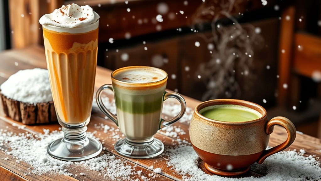 warm seasonal holiday beverages