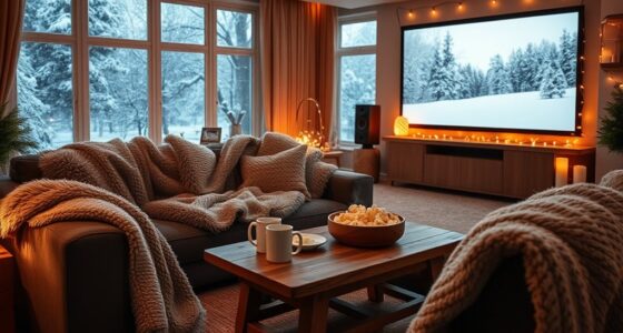 winter home theater cozy