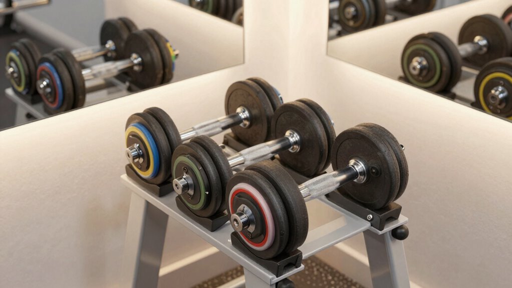 compact adjustable dumbbells