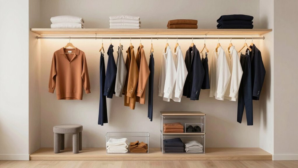 effortless versatile wardrobe organization
