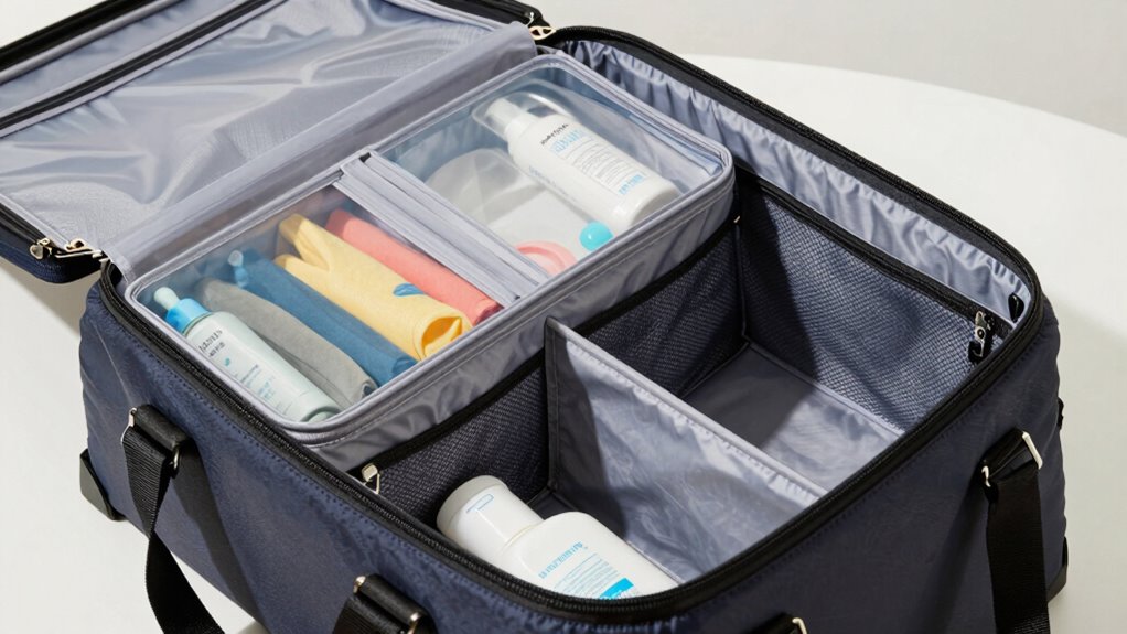 multiple compartments for organization