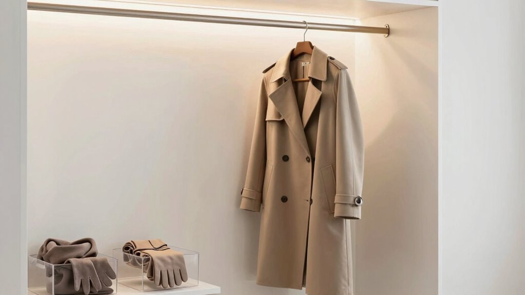 organized closet dressing method