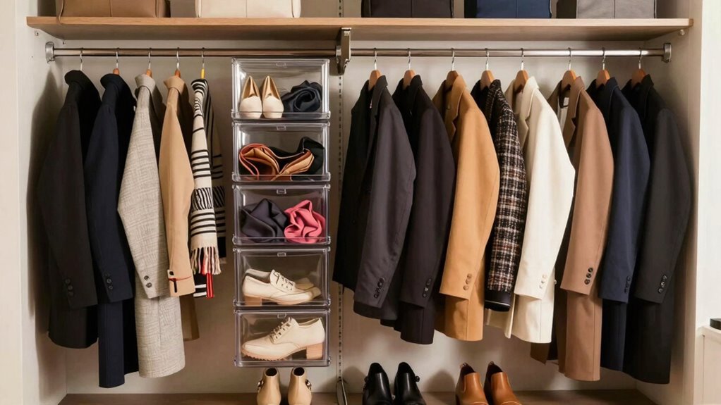 organized coats for quick access
