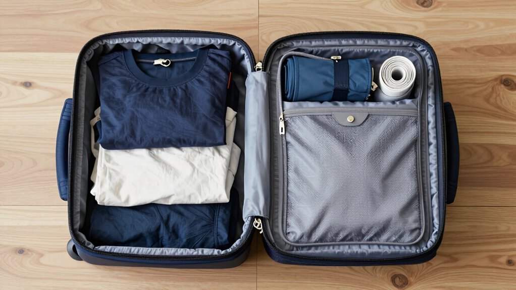 organized compatible travel packing
