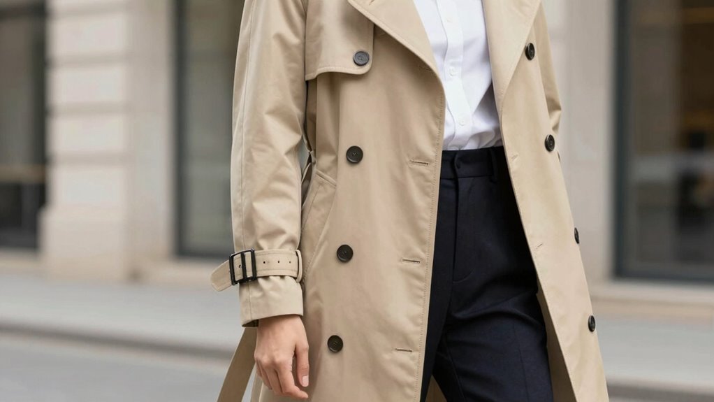 polished outfits with trench
