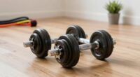 space saving adjustable dumbbells