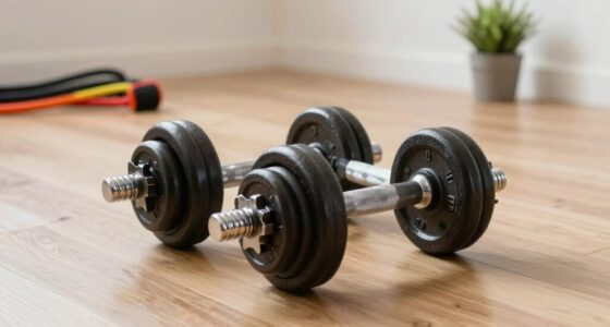 space saving adjustable dumbbells