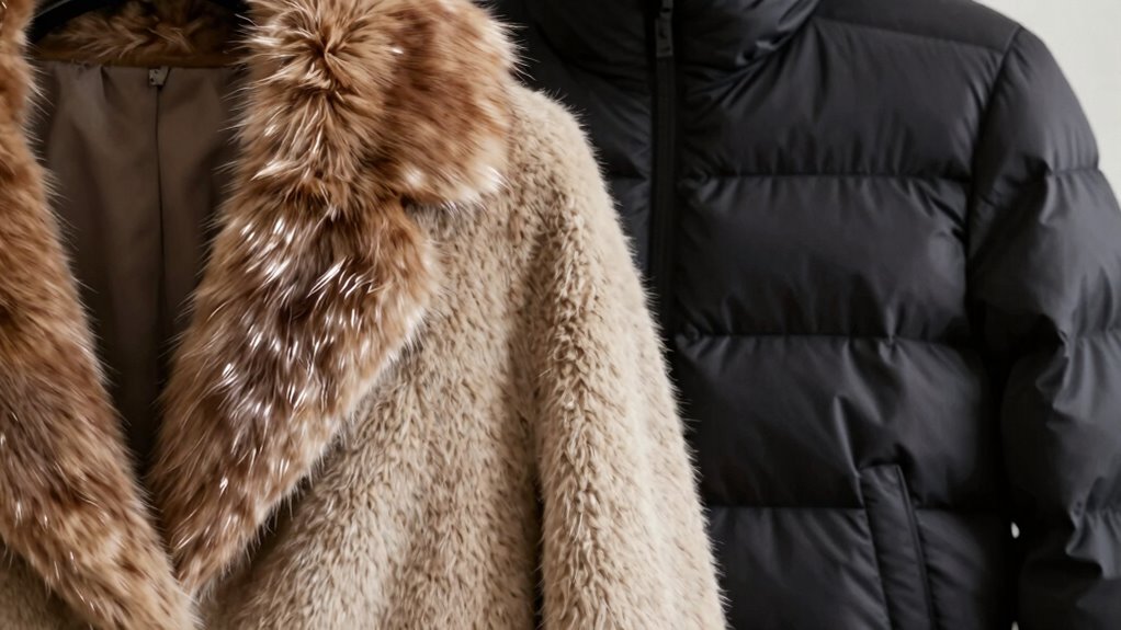 winter coat material choices
