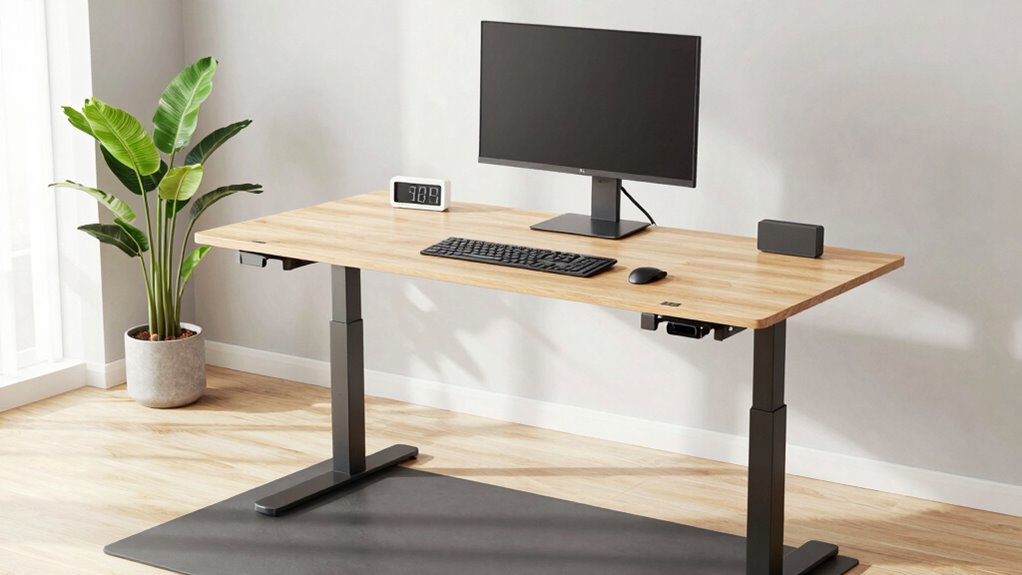 adjust desk height for comfort
