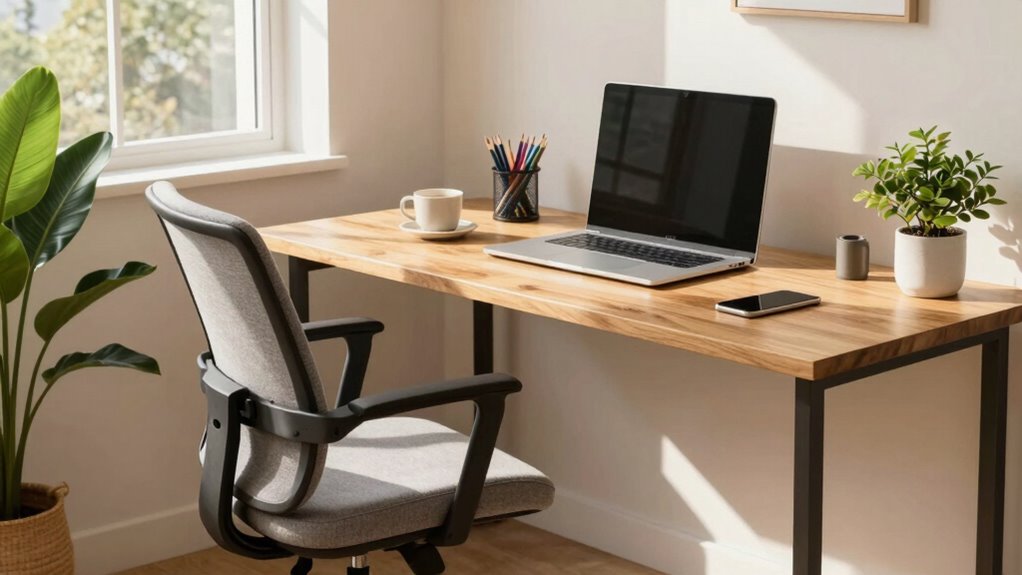 adjustable ergonomic workspace setup
