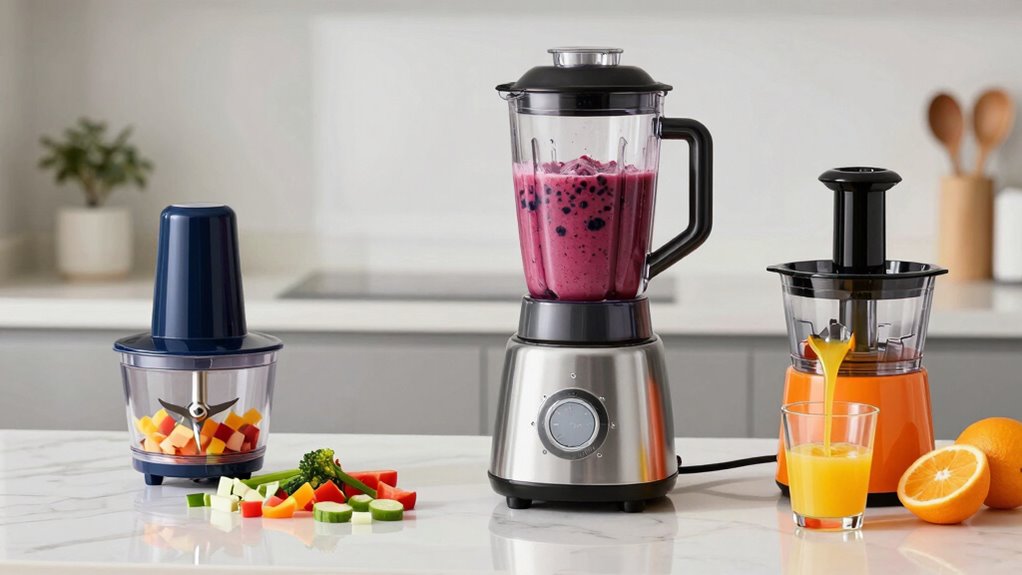blenders food processors juicers