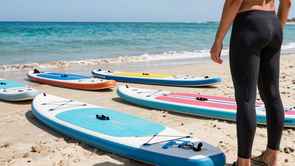 body size influences paddleboard selection
