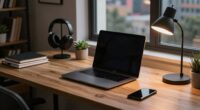comfortable creative workspace