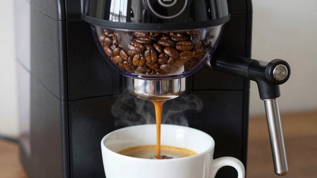 freshly ground flavorful coffee