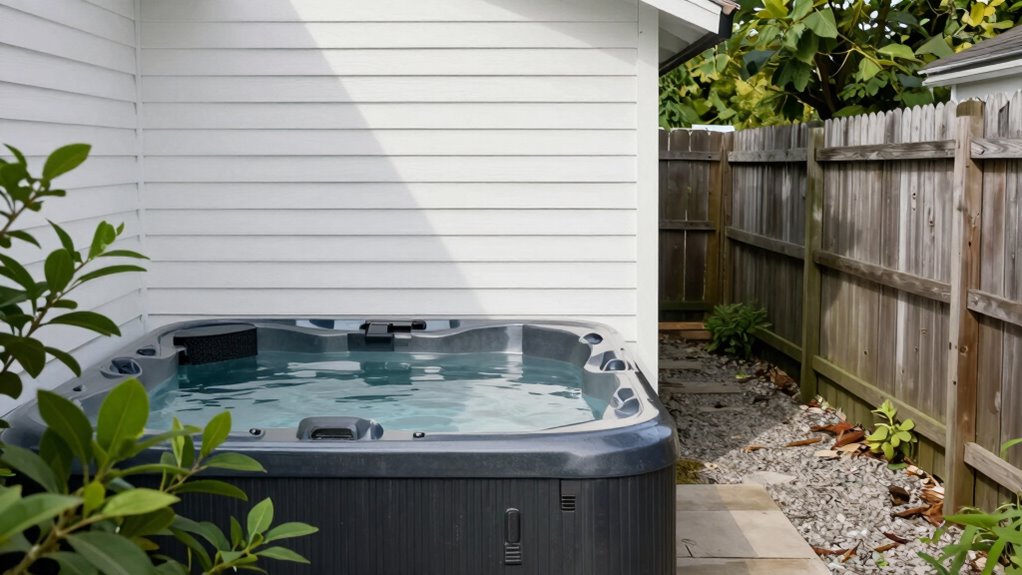 hot tub placement and privacy