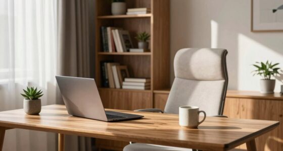 inviting and modern workspace
