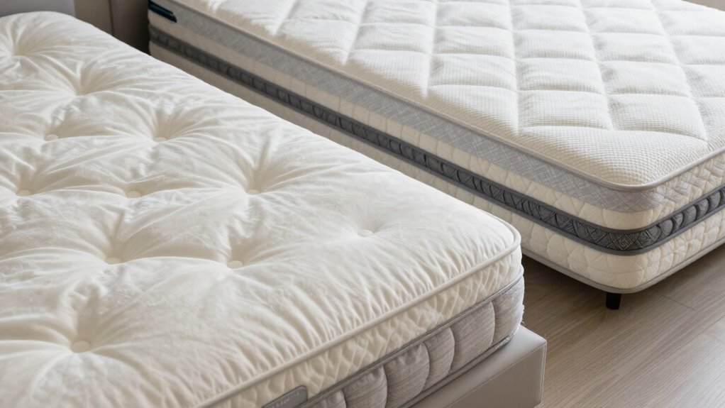 memory foam vs hybrid feel