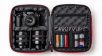organized travel camera storage