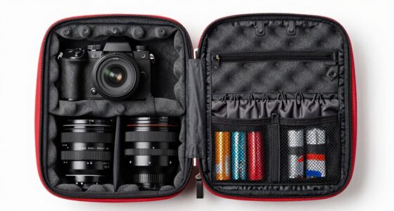 organized travel camera storage