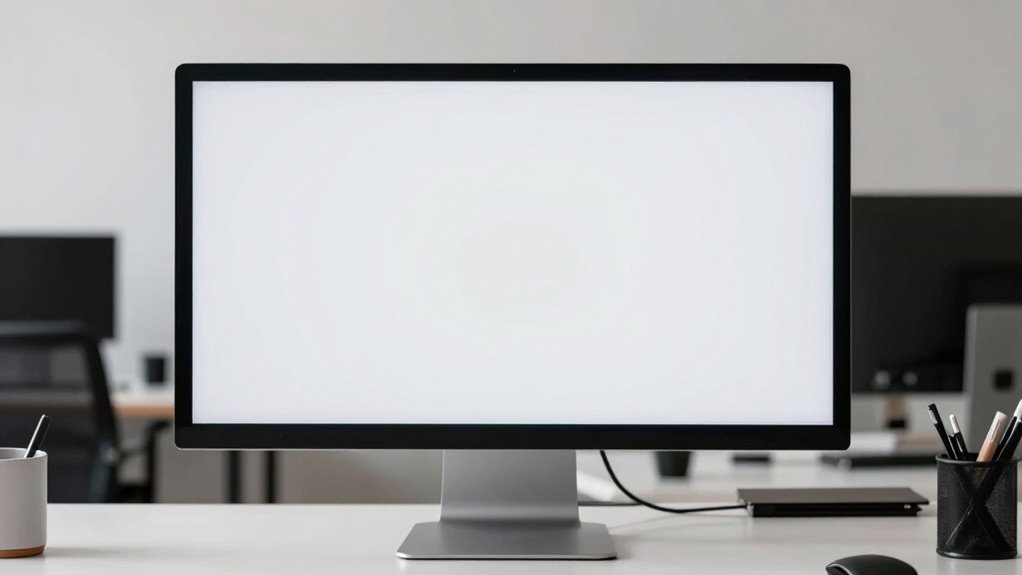 position monitor at eye level