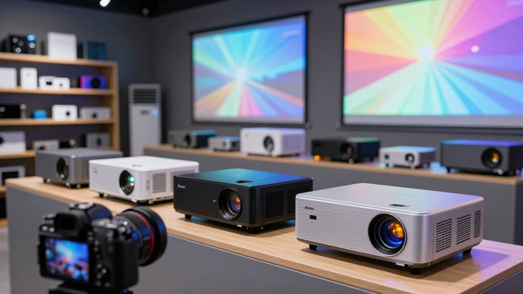 projector brightness and contrast