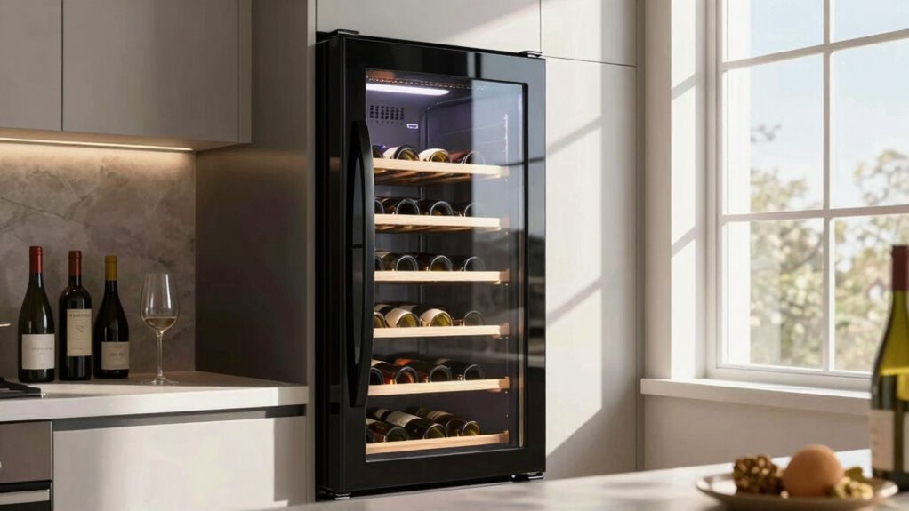 proper wine fridge placement