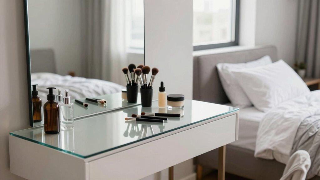 vanity clutter reduction strategy