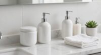 clear organized bathroom countertops