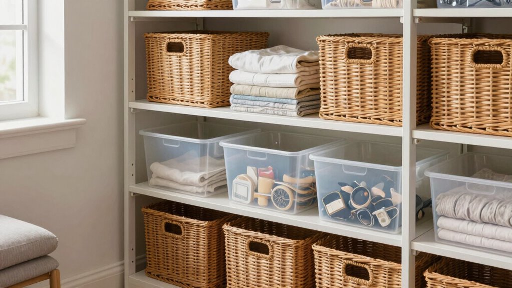 decorative organized storage solutions