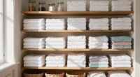 efficient linen closet organization