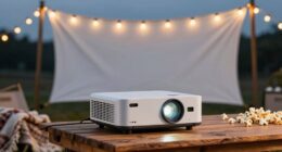 enhanced backyard movie setup