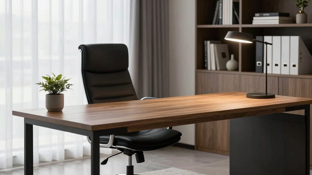 ergonomic natural well lit workspace