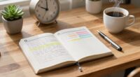 establish consistent weekly planning