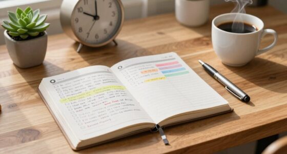 establish consistent weekly planning