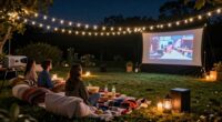 guests favorite outdoor movie setup