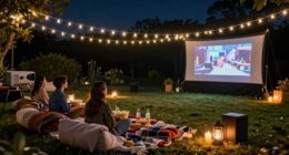 guests favorite outdoor movie setup