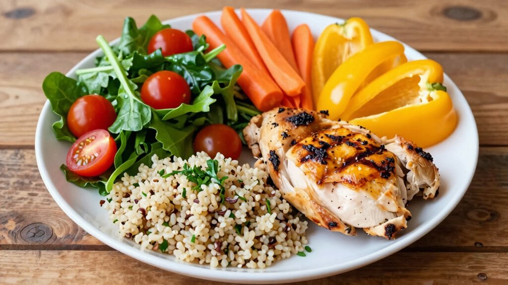 healthy colorful portioned simple