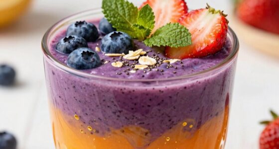 hearty visually appealing smoothie