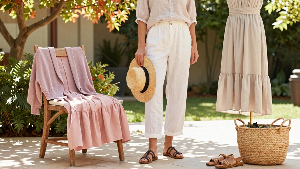 layering fabrics summer transition