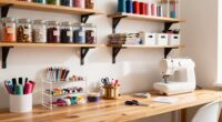 organized craft supply storage