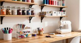 organized craft supply storage